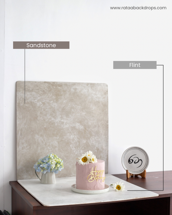 Sandstone & Flint 1.5ft by 2ft size Backdrops Bundle