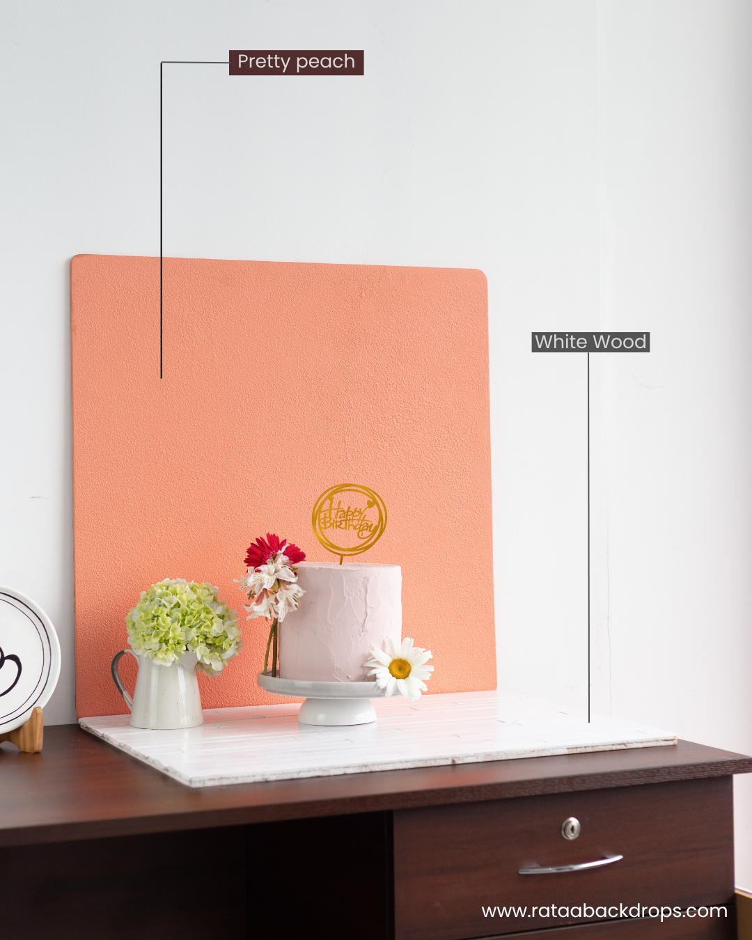 Pretty Peach Backdrop