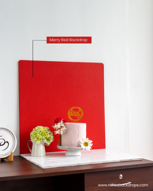 Merry Red Backdrop