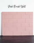 Pink Brick Wall Backdrop