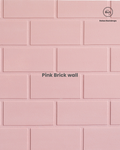 Pink Brick Wall Backdrop