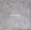 A textured gray backdrop with the word 'GRavel' displayed in the center
