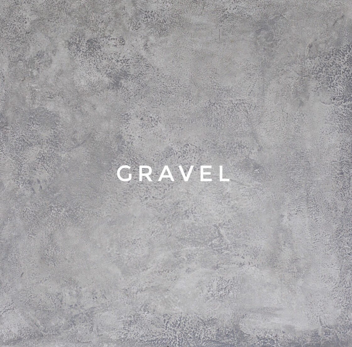 A textured gray backdrop with the word 'GRavel' displayed in the center