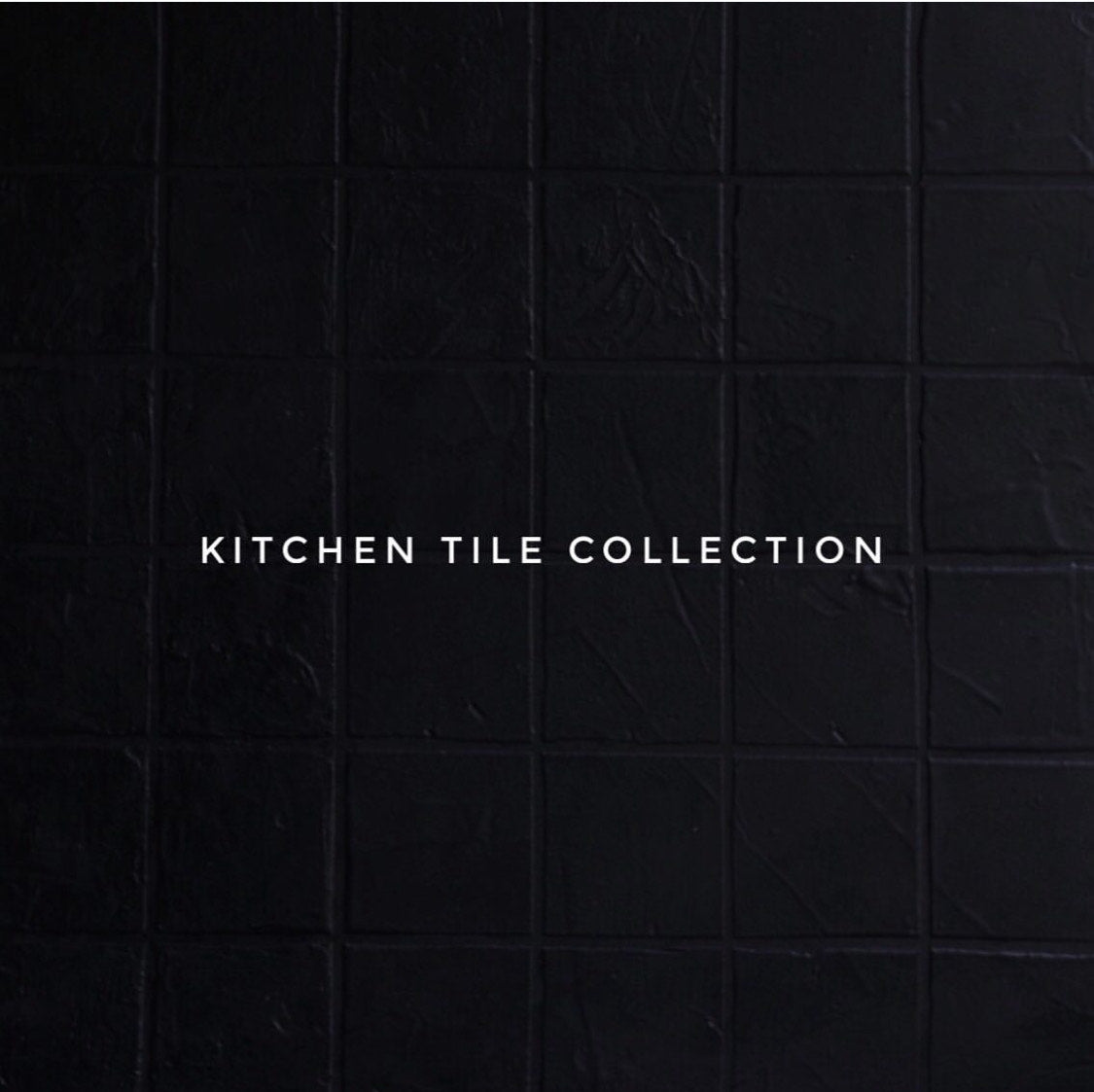 Black Kitchen Tiles Backdrop