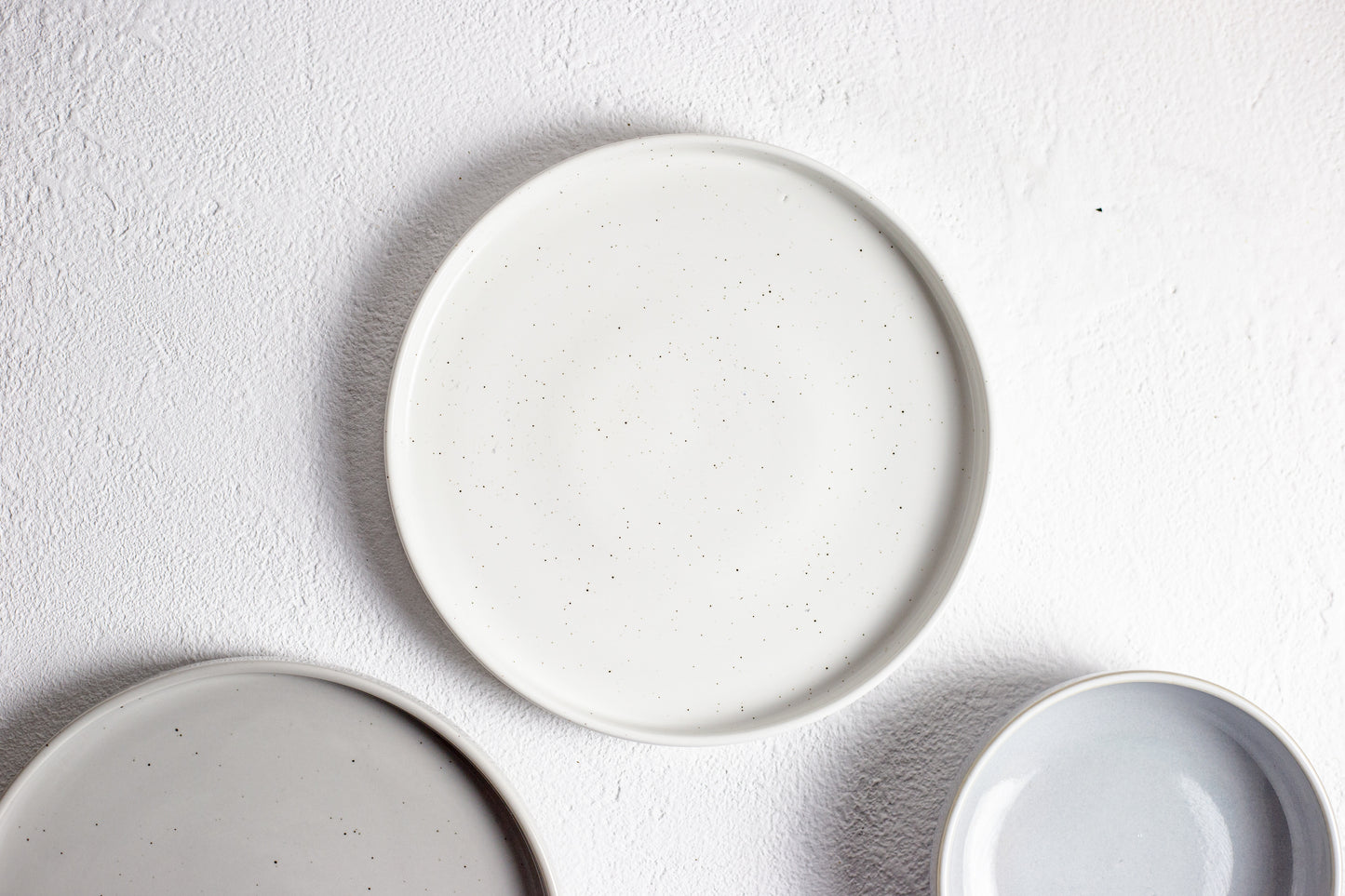 Salad Plate with Rim (White)