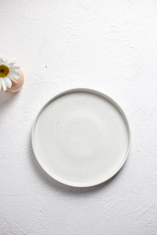 Salad Plate with Rim (White)
