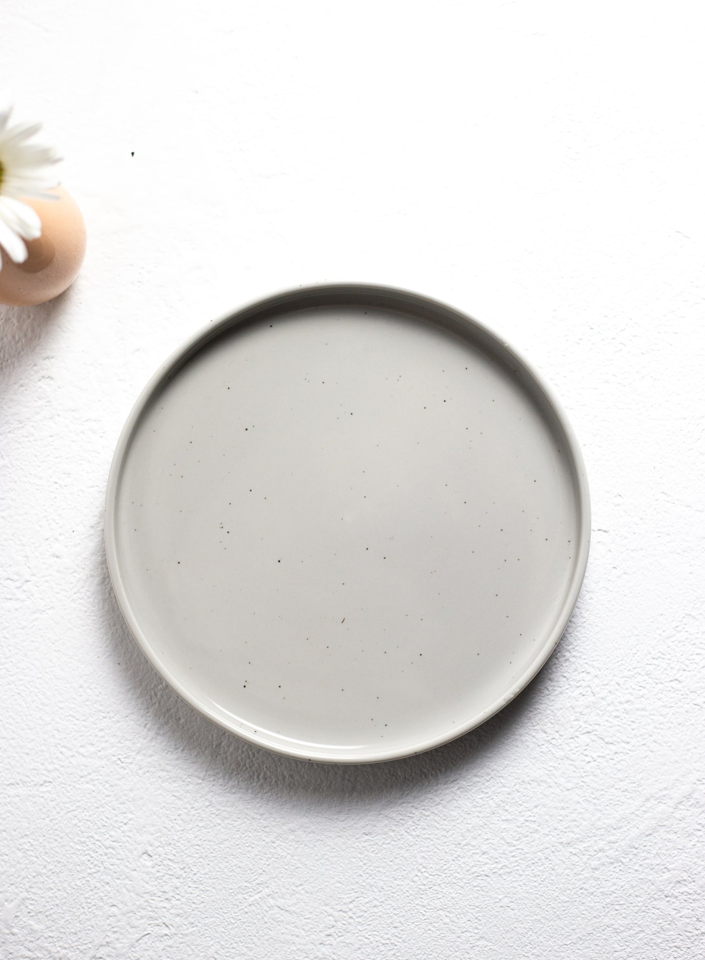 Salad Plate with Rim (Grey)